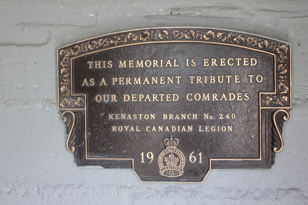 Veteran's Centennial Park and Cenotaph. Kenaston, Saskatchewan.
