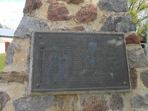 Tisdale War Memorial Plaque